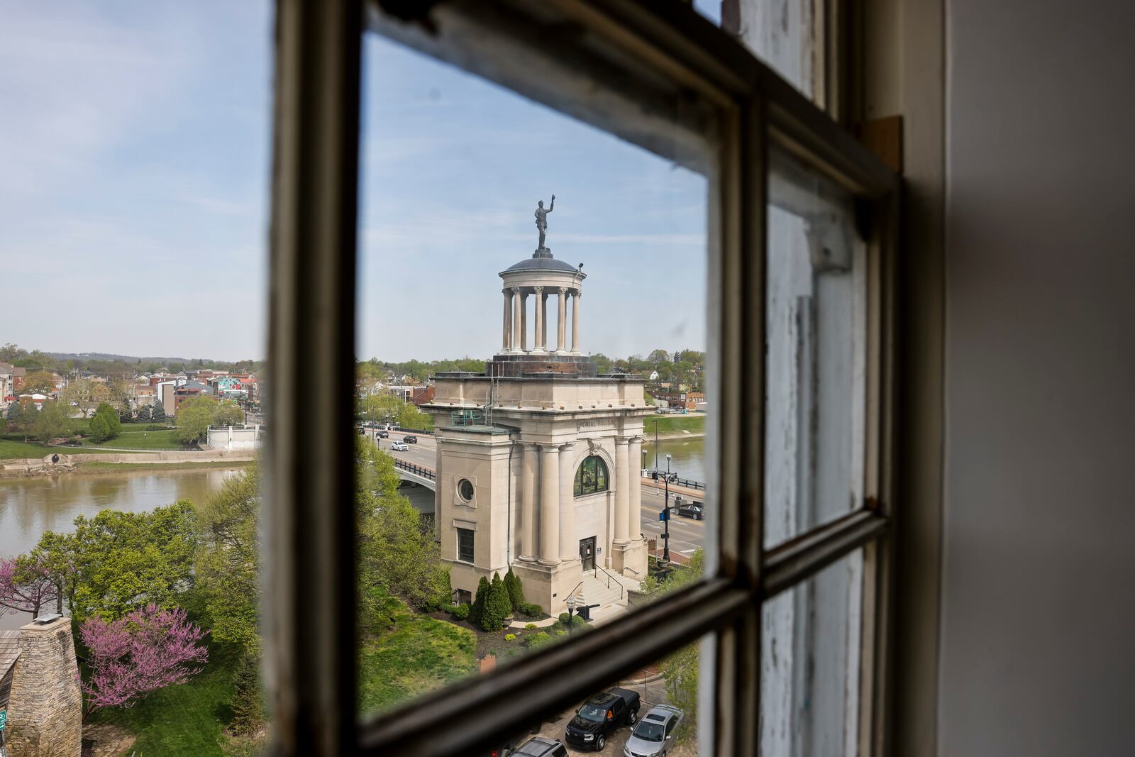Construction continues on Tuesday, April 16, 2024, on The Well House, a boutique hotel in the former Anthony Wayne apartments building that will be part of the Hilton Hotel chain's Tapestry Collection. The 54-room hotel is expected to be open near the end of 2024. NICK GRAHAM/STAFF