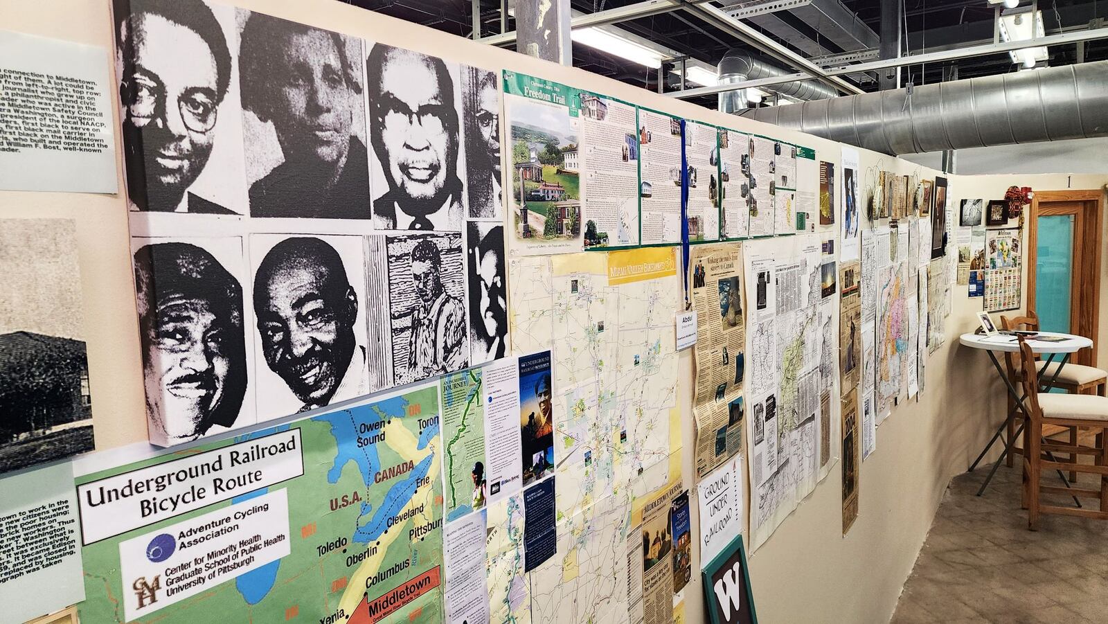 Underground Railroad exhibit at the Pendleton Arts Center in Middletown on Central Avenue. NICK GRAHAM/STAFF