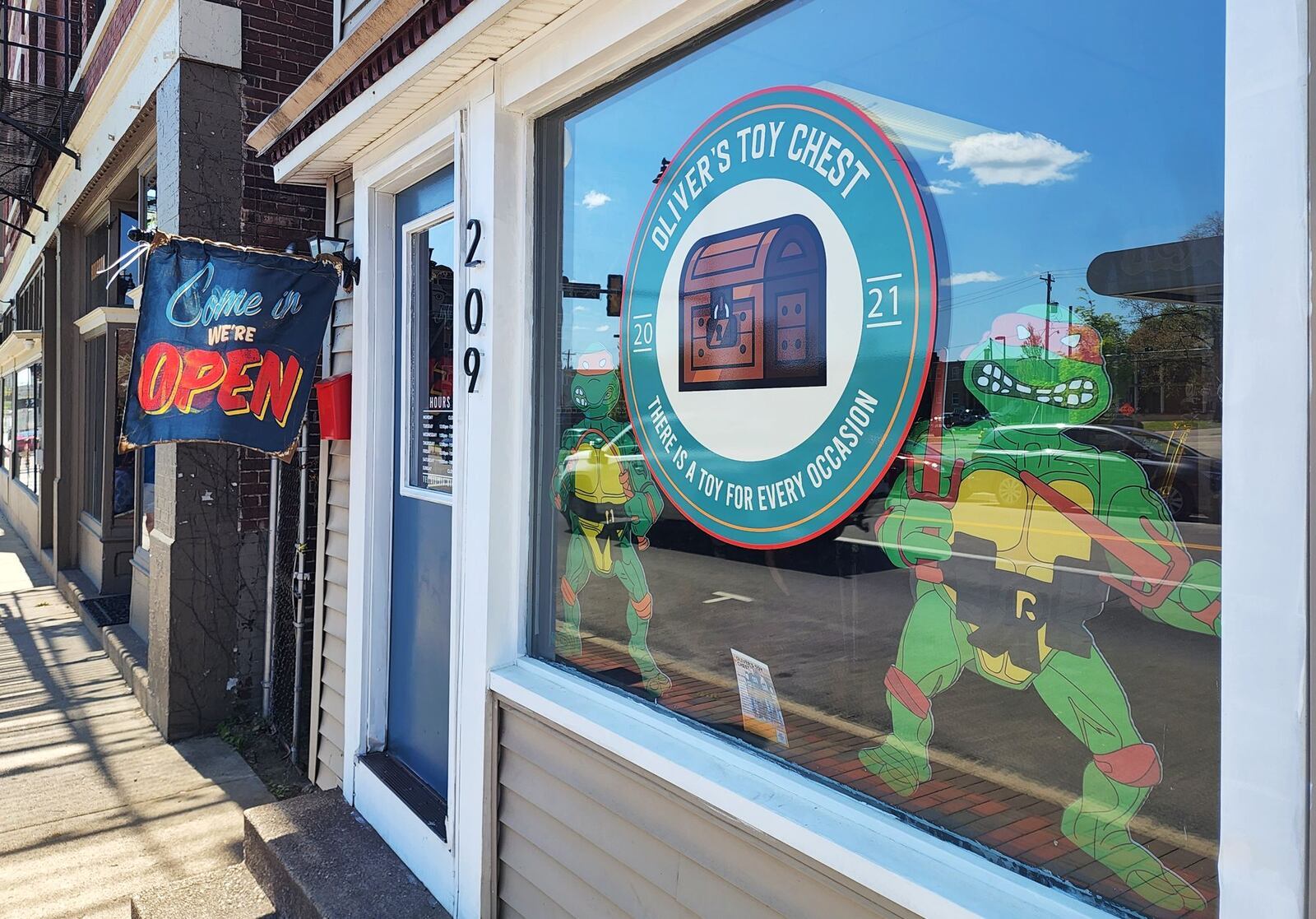 Samantha Schmidt and David Robbins have opened a brick-and-mortar toy store in honor of their son, Oliver, 10, who died in October from complications of a bone marrow transplant. He had a form of leukemia and his parents promised they'd open a toy store when he got better. Instead, the store was opened in his memory. The store is opening Tuesday, May 3 on what would have been his 11th birthday. NICK GRAHAM/STAFF