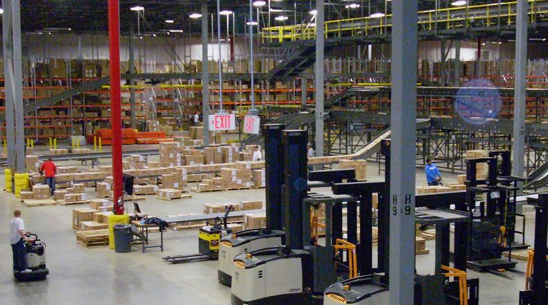 Part of Payless’ 600,000-square-foot facility in Brookville. (Photo by Doug Page)