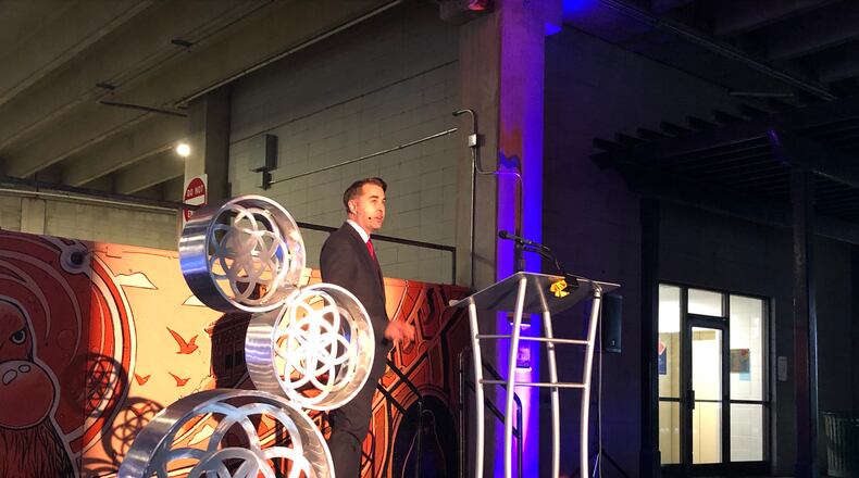 City Manager Joshua Smith gave Hamilton's State of the City Speech on Thursday. MIKE RUTLEDGE/STAFF