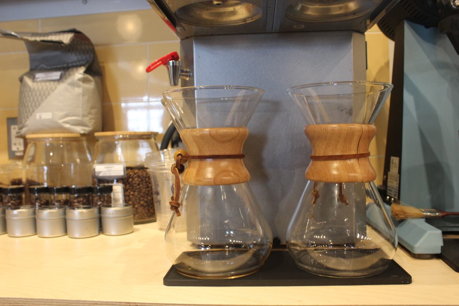 PHOTO:  look inside of the new Ghostlight Coffee shop location next to Old Scratch Pizza