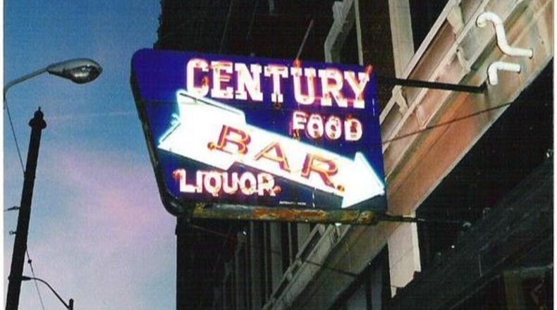 Exterior of the Century Bar.
