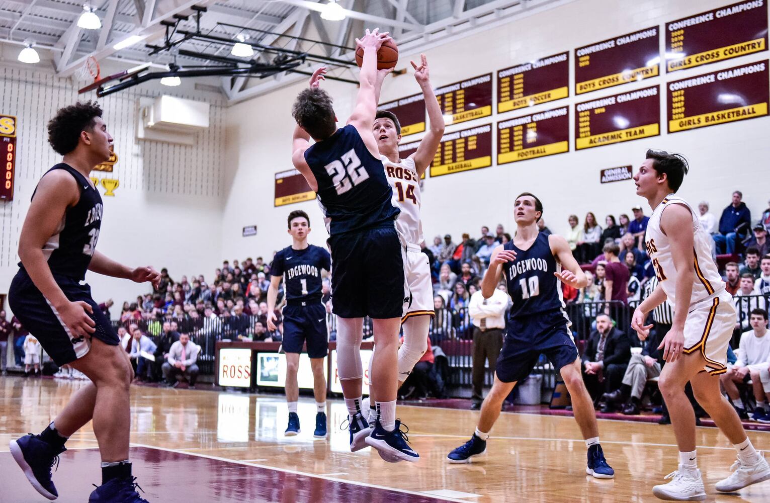 Ross vs Edgewood basketball