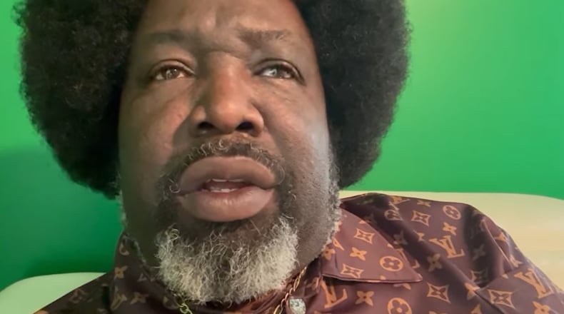 In this video screenshot, musician Afroman address fans in an online video in 2023. FILE