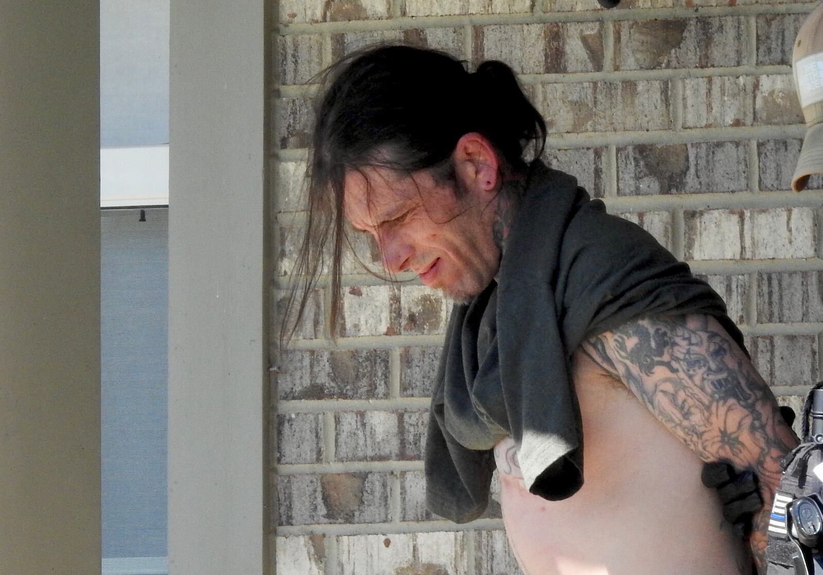 A man was taken into custody at about 11 a.m.