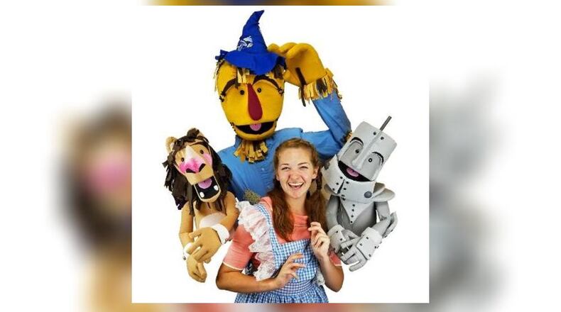 Madcap Puppets will bring a "Wizard of Oz" adventure to life with Dorothy, Toto, and their best friends — Scarecrow, Cowardly Lion and the Tin Man on Jan. 19, 2024 at the Fairfield Community Arts Center. CONTRIBUTED