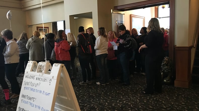 Chocolate and wine was in demand last year (2016 photo). More than 600 participants are expected to attend this year’s Women’s Wine & Chocolate Walk in downtown Middletown. CONTRIBUTED