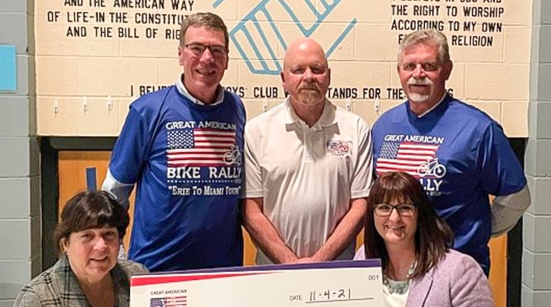 The Great American Bike Rally committee recently reported that as a result of a successful year, they have raised over $13,000 in charitable funds. The direct donations will go to the Boys and Girls Club of Hamilton and the Joe Nuxhall Miracle Fields. CONTRIBUTED