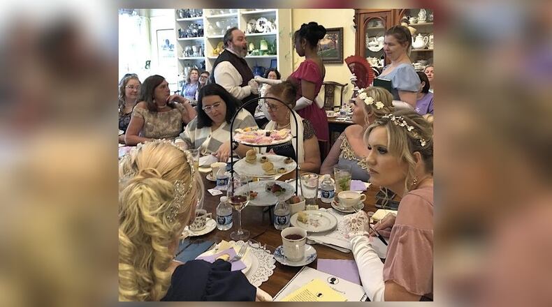“Death and Diamonds: A Bridgerton Murder Mystery Brunch” will be performed July 29, 2023 by the Queen City Murder Mystery Company at Basil 1791 in downtown Hamilton. CONTRIBUTED