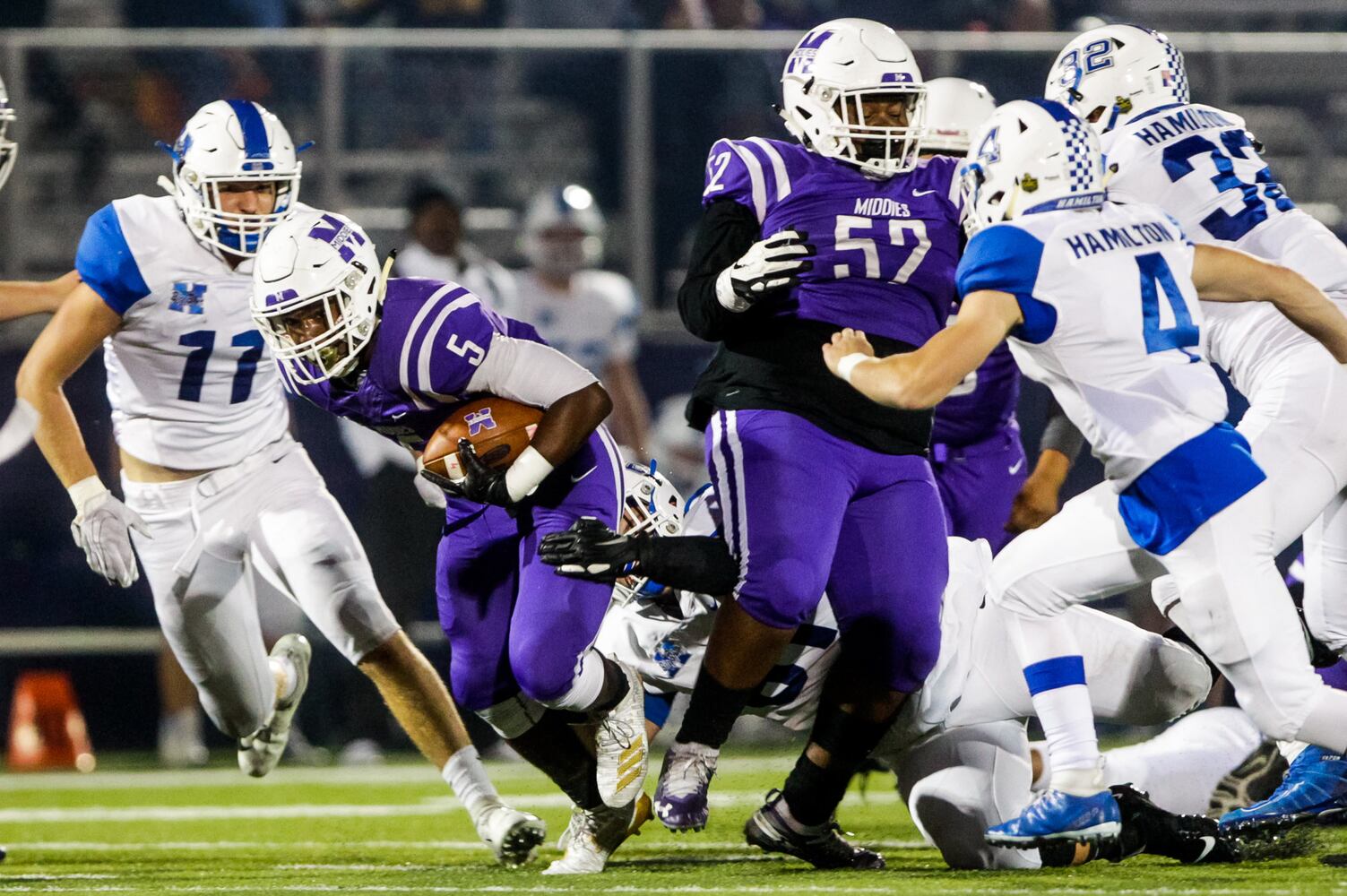 Hamilton Big Blue football beats Middletown Middies Friday, Oct. 19