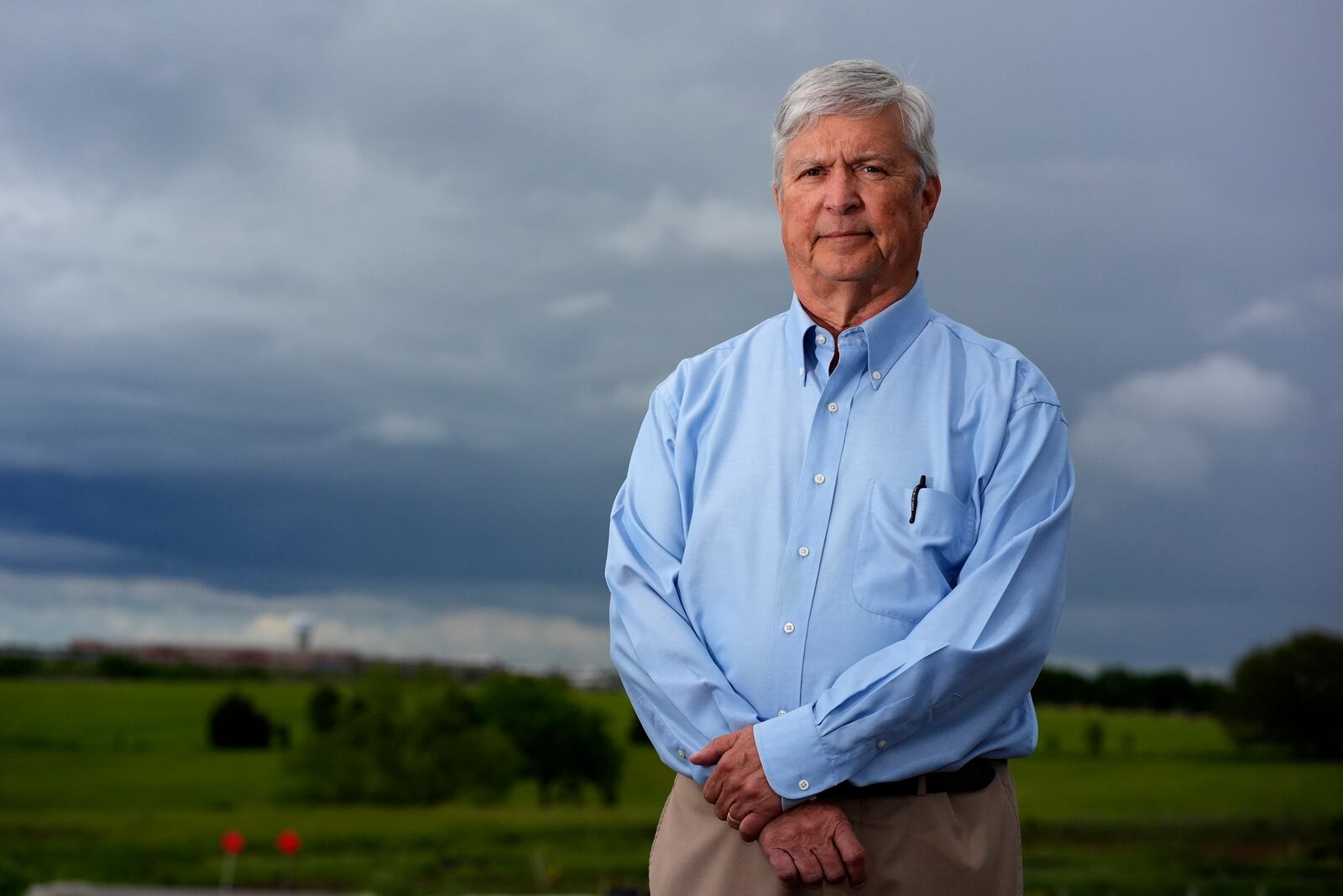 FILE - Whistleblower Robert Kroutil stands for a portrait in Olathe, Kan., on May 13, 2024. (AP Photo/Charlie Riedel, File)