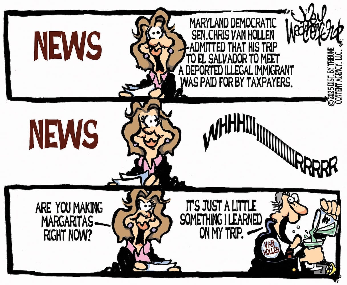 CARTOONS: Joey Weatherford, April 26, 2025