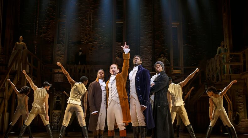 The Broadway tour of “Hamilton” will include a two-week run in Dayton at the Schuster Center during the 2021-22 season. JOAN MARCUS/CONTRIBUTED
