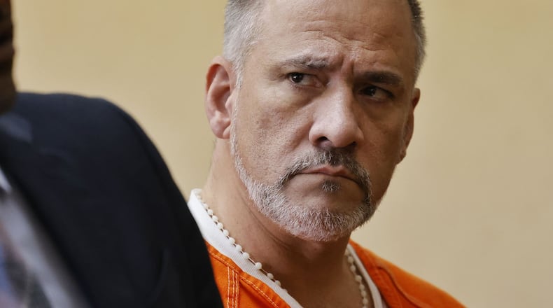 Toby Madden was arraigned in Butler County Common Pleas Court Wednesday, Jan. 4, 2023 for allegedly stabbing his girlfriend to death in Hamilton. NICK GRAHAM/STAFF