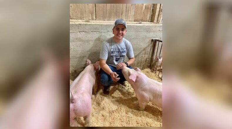 Recent Talawanda High School Justin Beckner was looking forward to showing and selling his prize pigs at this summer’s Butler County Fair and was saddened when last week it was cancelled due to the coronavirus. Beckner and hundreds of other youngsters and teens who each year come to the fair to win prizes for their livestock and earn money are left without a major venue this summer.