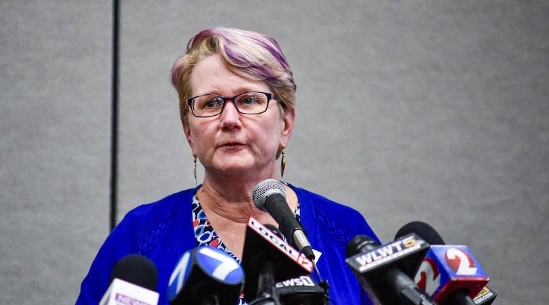 Jennifer Bailer, Butler County health commissioner, says tests on two Miami University students came back negative for the coronavirus. NICK GRAHAM/STAFF