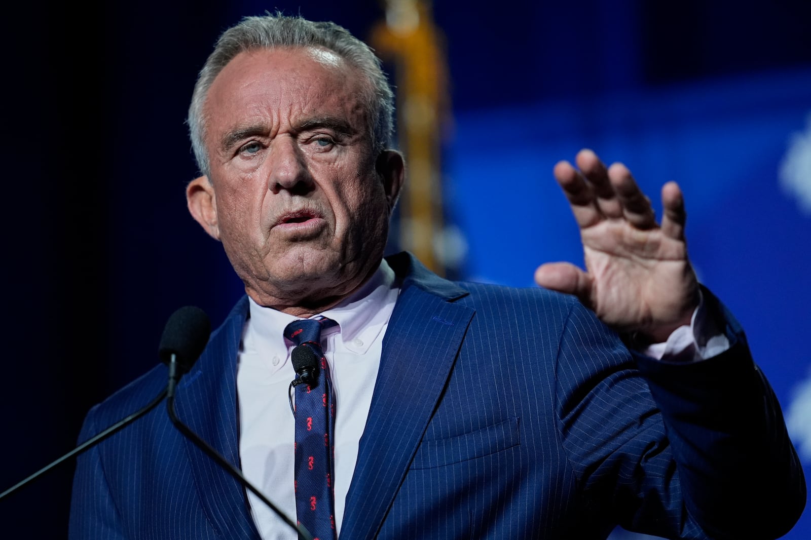 Health and Human Services Secretary Robert F. Kennedy Jr. speaks at the Rx and Illicit drug Summit, Thursday, April 24, 2025, in Nashville, Tenn. (AP Photo/George Walker IV)