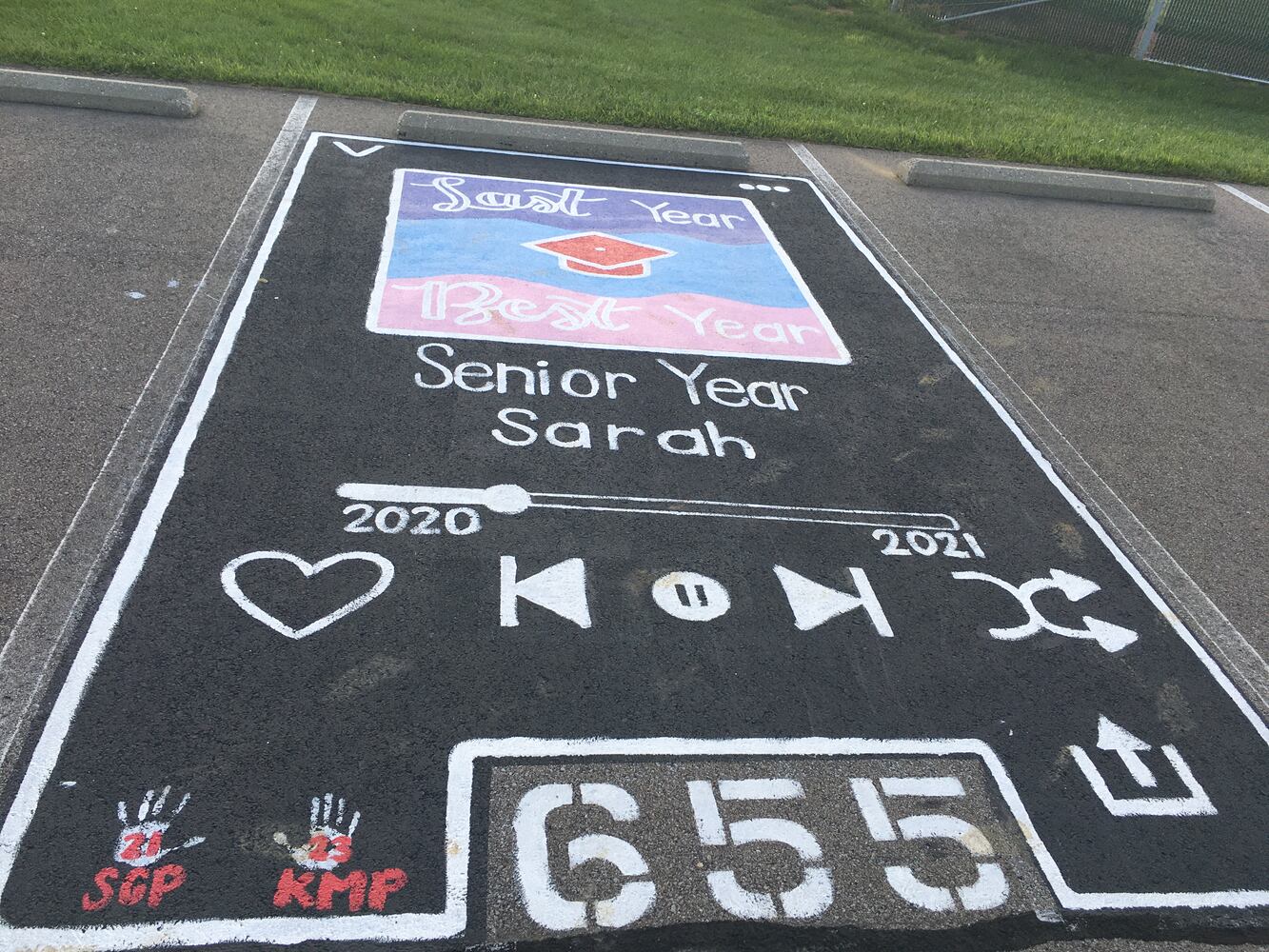 Lakota West High School parking lot spaces
