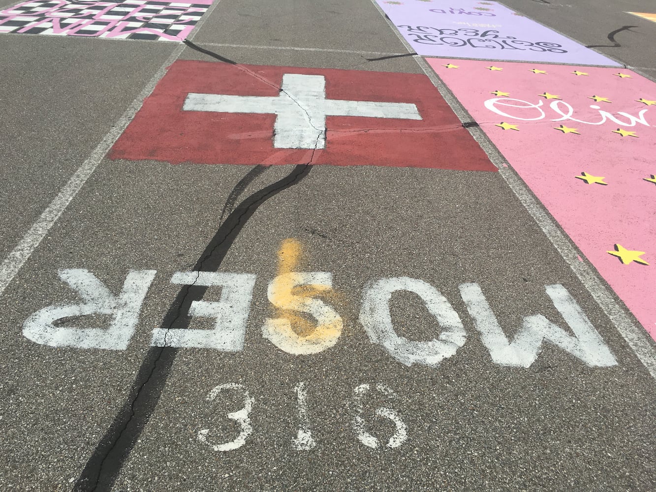 Lakota West High School parking lot spaces