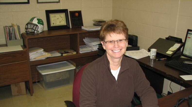 Badin High School athletic director Sally Kocher when she retired in 2013. Photo submitted by Badin High School