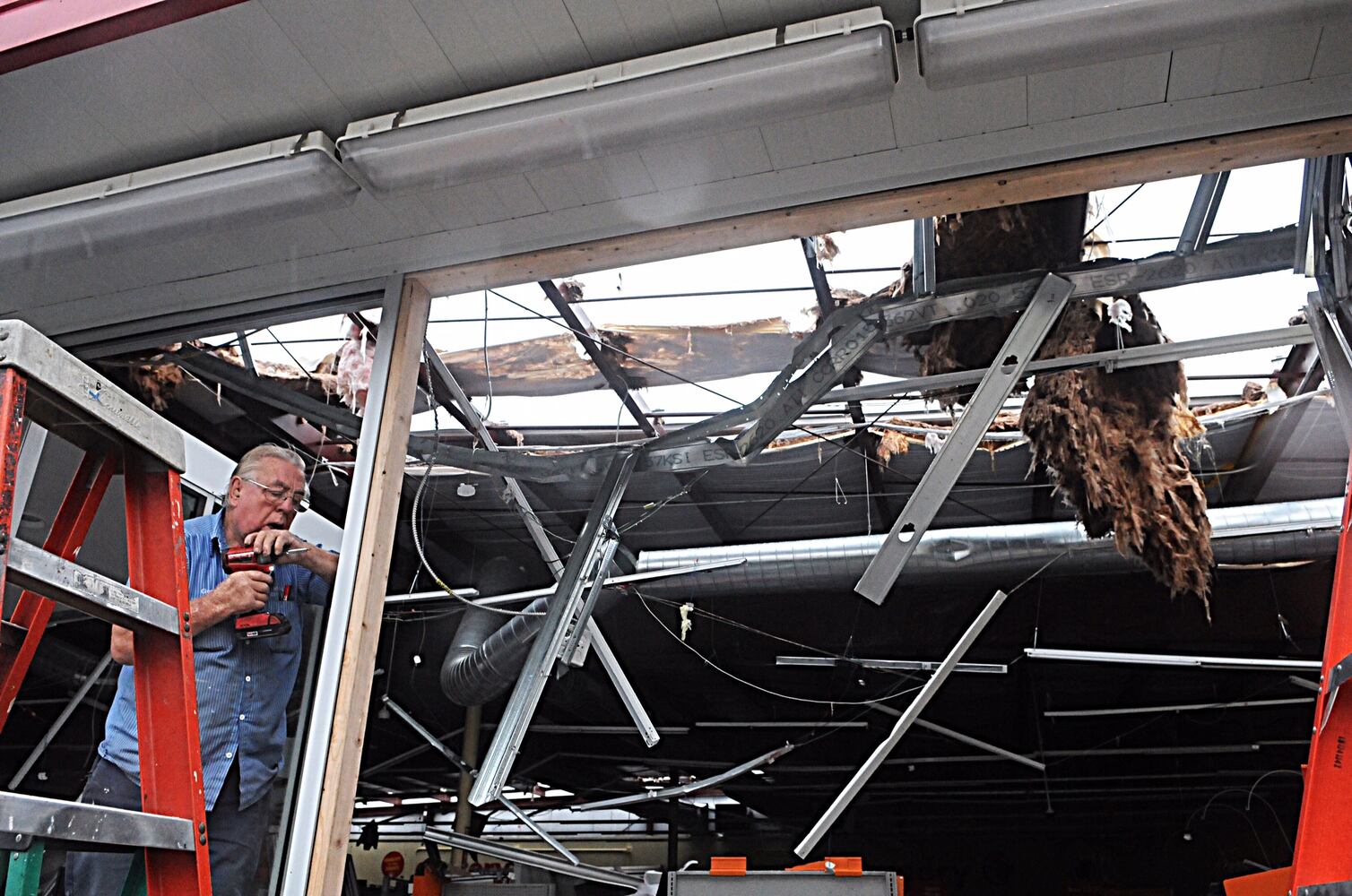 Damage from storm on 5/25