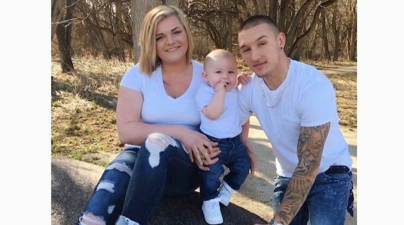 Alexa Perry, her son Daxton, age 2, were killed in a crash at Ohio 73 and Jacksonburg Road on Oct. 11. Father Dalton Perry remains hospitalized SUBMITTED