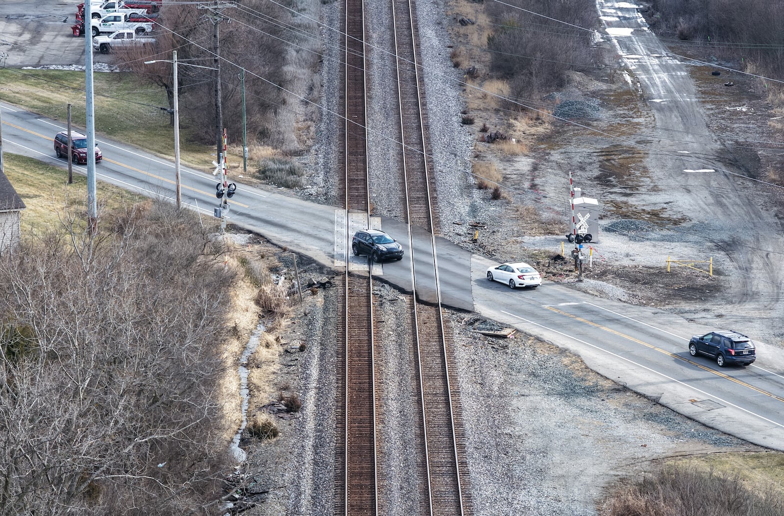 The railroad crossing on Symmes Road (pictured) and N. Gilmore Road in Fairfield will be redone to improve safety. NICK GRAHAM/STAFF
