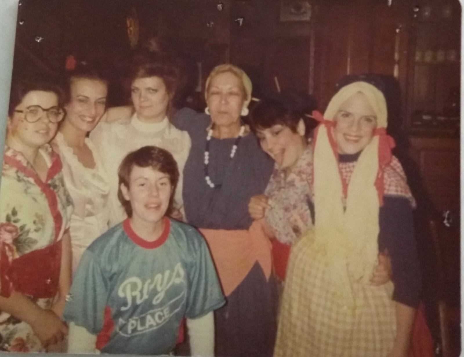 Trolley Stop founder Elizabeth Jo Thielen died Monday, Dec. 17. This photo was taken at the Trolley Stop for Halloween. Thielen is third from the right.