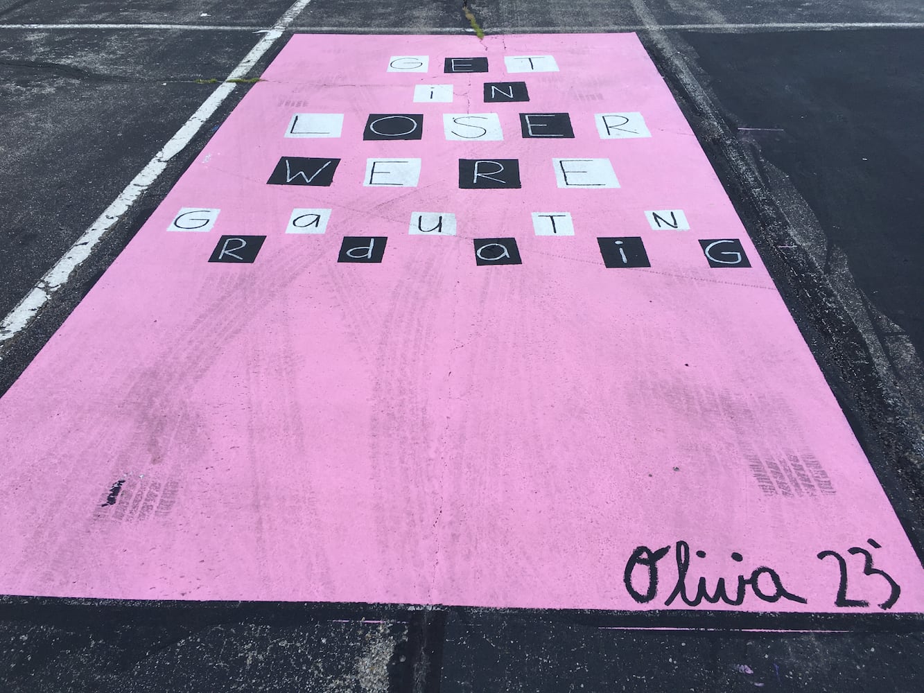 Ross senior parking lot spaces