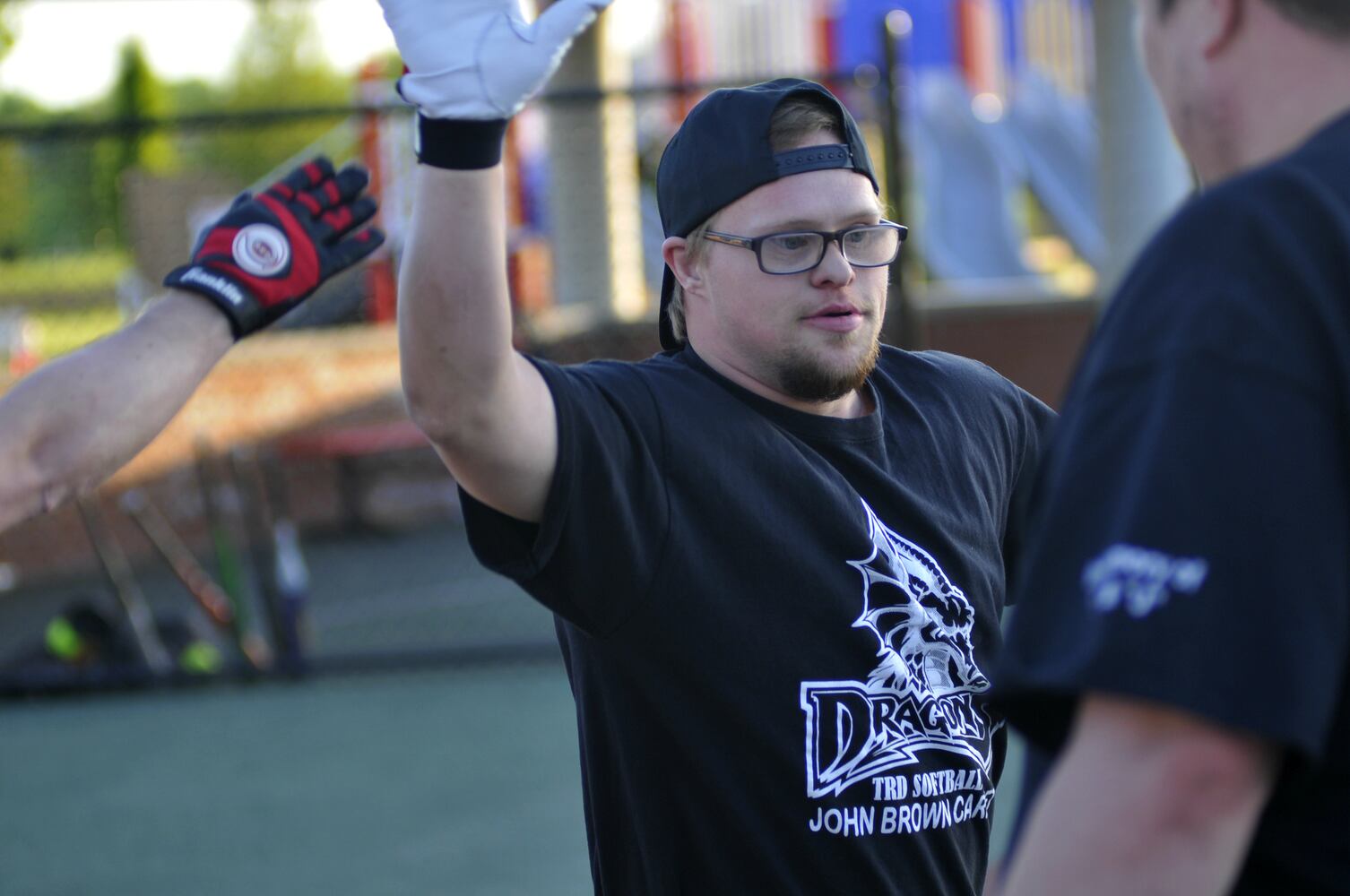 Ball games at Joe Nuxhall Miracle League Field