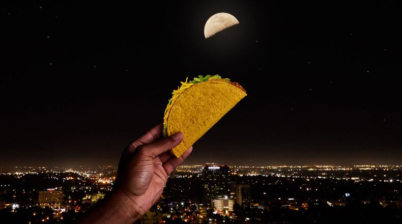 Taco Bell is offering free tacos for Tuesday's "Taco Moon." | Photo from Taco Bell