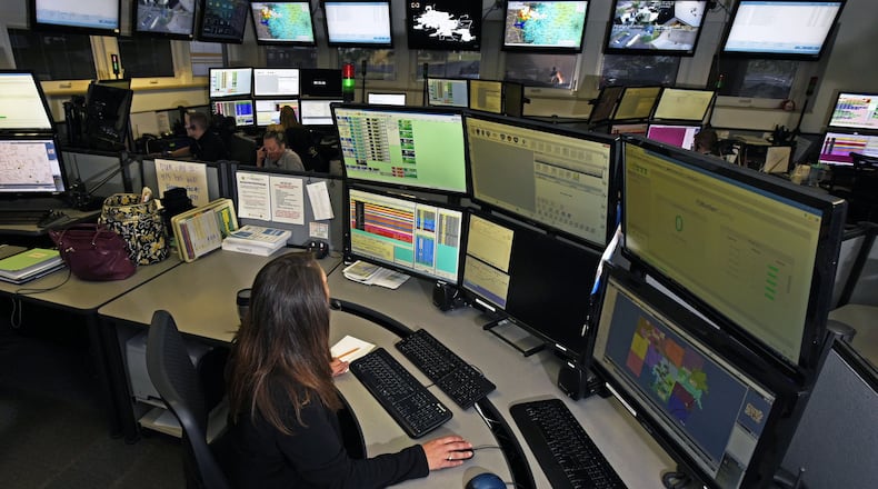 The Butler County Sheriff’s Office dispatch center on Princeton Road in Hamilton. NICK GRAHAM/STAFF