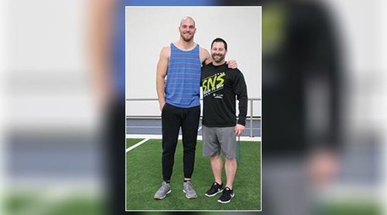 Former Bengal Matt Lengel, left, has accepted a top position with Spooky Nook Sports Champion Mill. PROVIDED