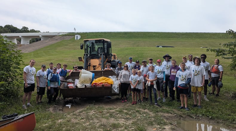 Volunteers at one of the Clean Sweep of the Great Miami River Watershed events in August. PROVIDED/BUTLER COUNTY SOIL AND WATER CONSERVATION DISTRICT