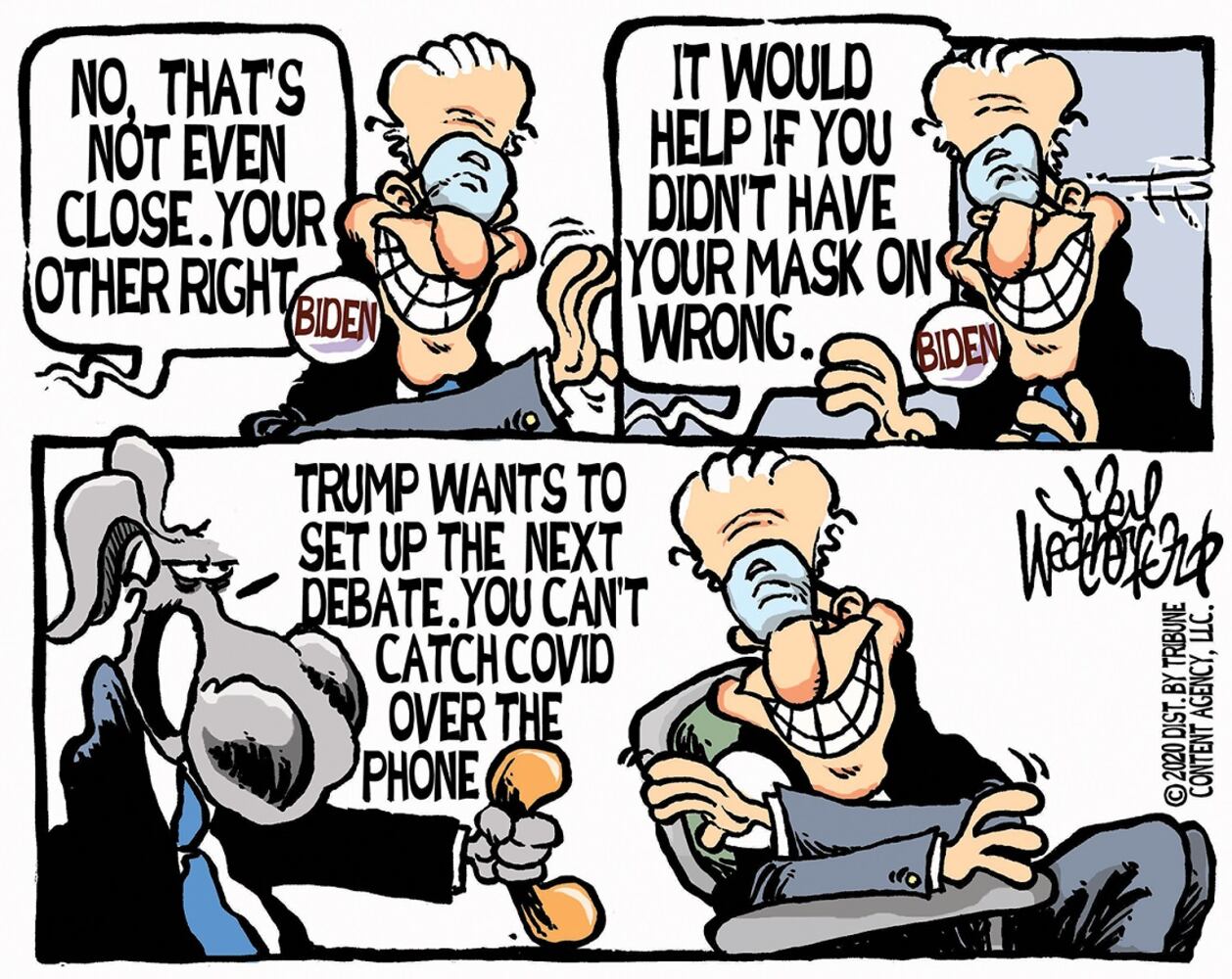 Week in cartoons: The final debate, Jeffrey Toobin and more