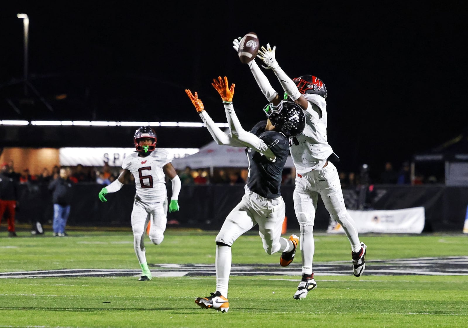 Lakota East's Jayden Seay catches a pass during their football game against Lakota West Friday, Oct. 24, 2025 at Lakota East High School in Liberty Township. East won 42-28. NICK GRAHAM/STAFF