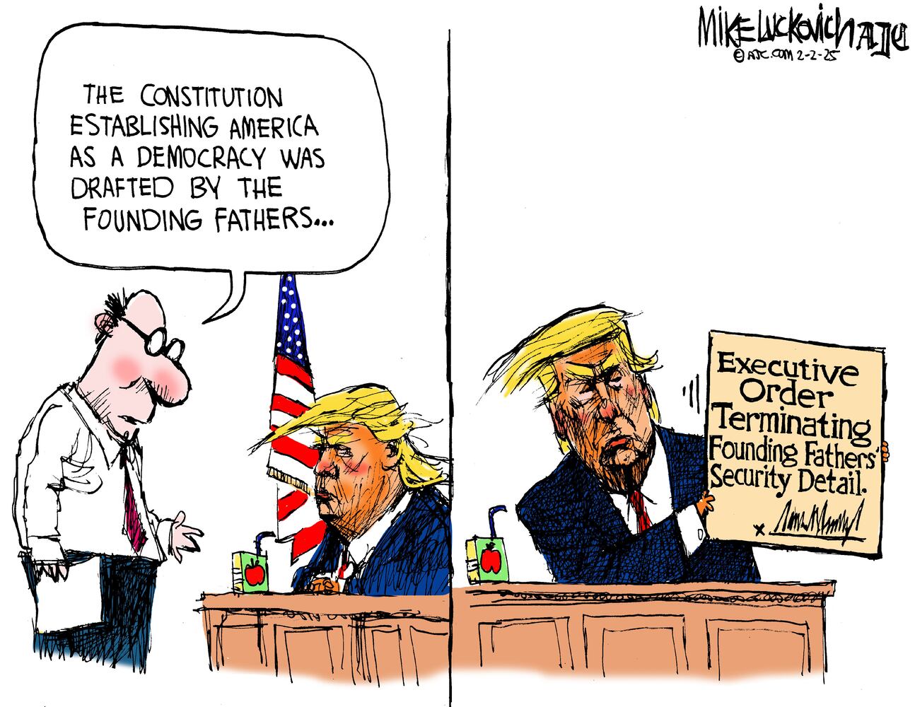 CARTOONS: Mike Luckovich, Feb. 3, 2025