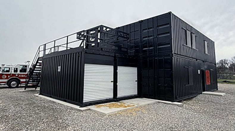 Liberty Twp. fire Chief Ethan Klussman would like to construct a modular training facility similar to this on vacant land at fire headquarters on Ohio 747, just south of Princeton Road. CONTRIBUTED