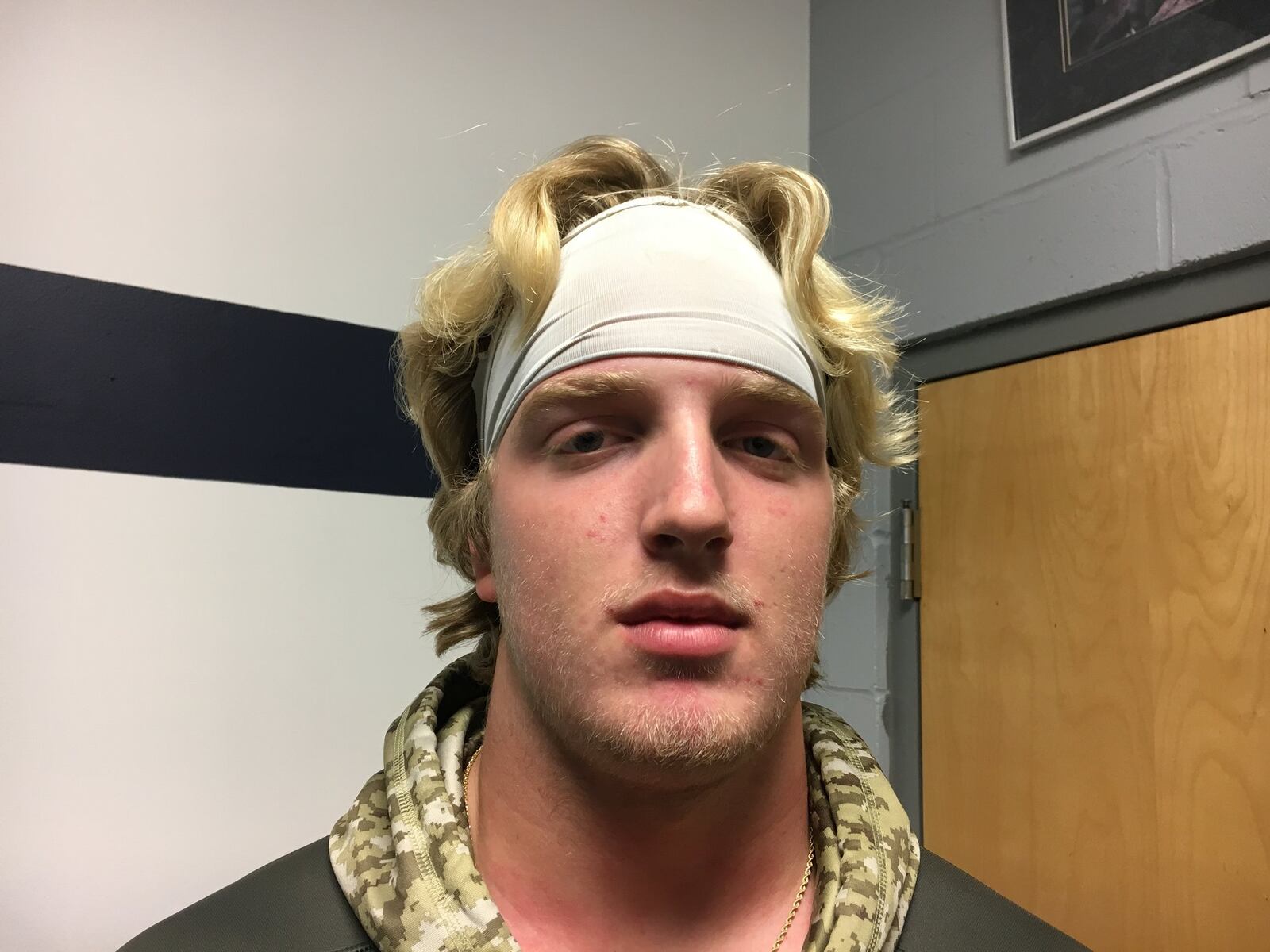 Edgewood senior outside linebacker Evan Brown
