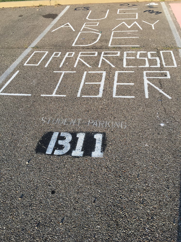 parking lot spaces