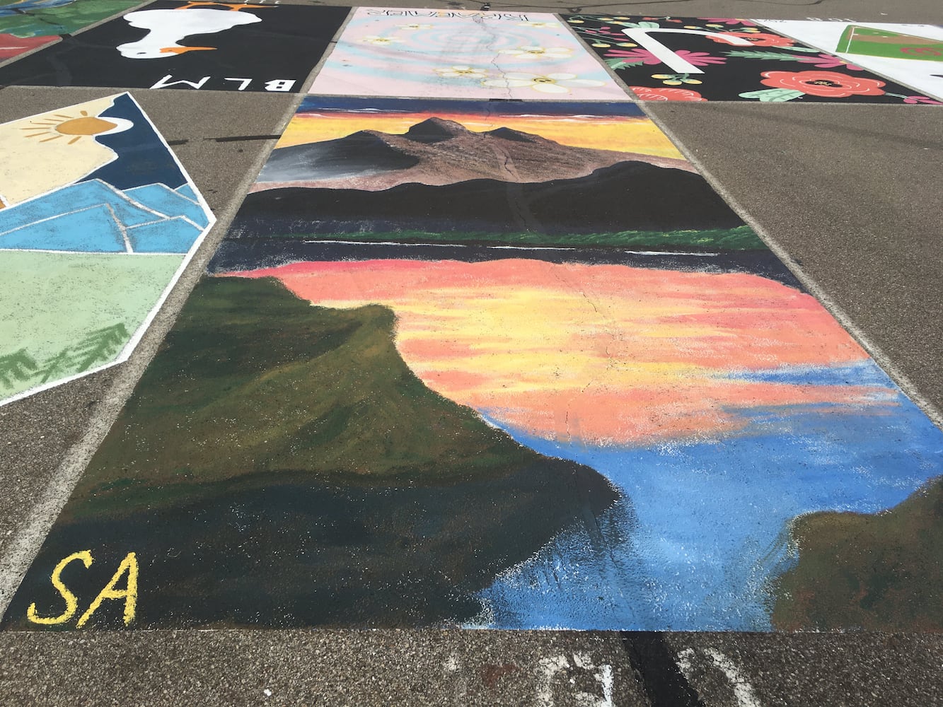 Lakota West High School parking lot spaces