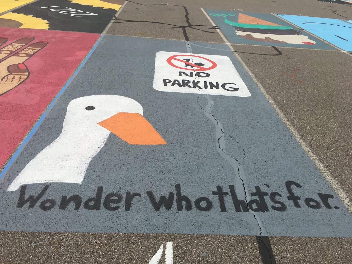 Lakota West High School parking lot spaces