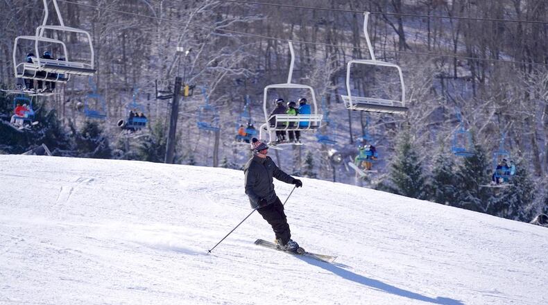 A skier at Perfect North Slopes. CONTRIBUTED