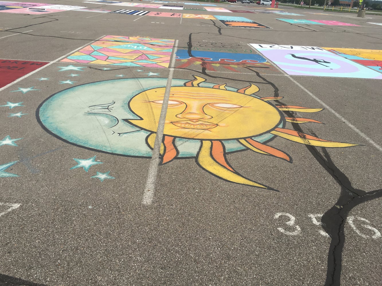 Lakota West High School parking lot spaces