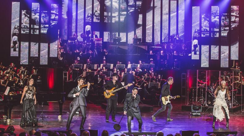 Tony Vincent is one of five vocalists fronting Rocktopia Live, a 60-plus-piece orchestra, a 40-plus-person choir, and a four-piece rock band performing songs by Mozart, Pink Floyd and many others in both genres at the Aronoff Center on April 1. CONTRIBUTED