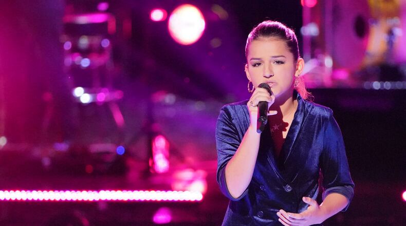 THE VOICE -- ÂKnockout Rounds Episode 1512 -- Pictured: Abby Cates -- (Photo by: Tyler Golden/NBC)