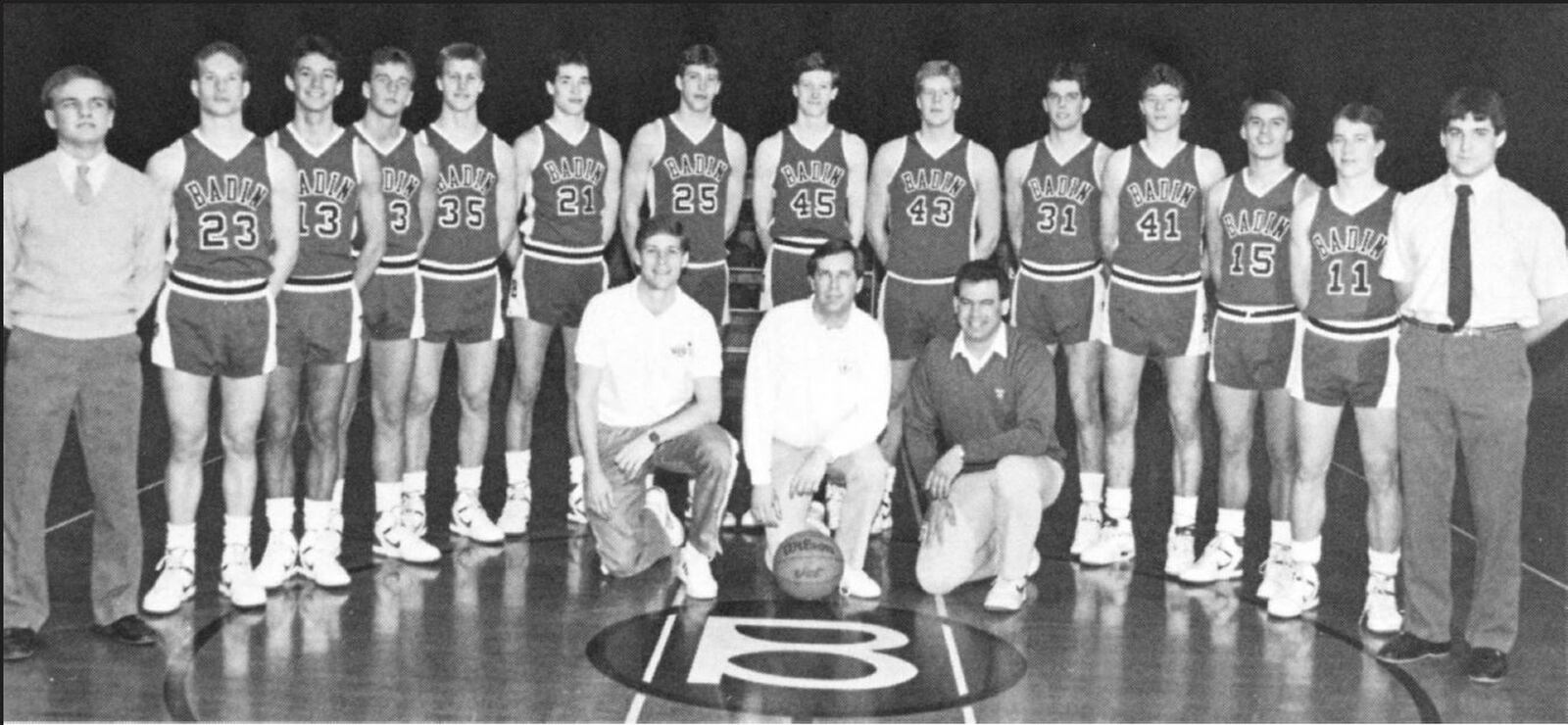 The 1987-88 Badin High School boys basketball team