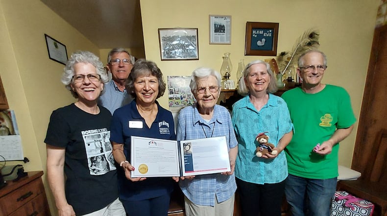 United States Veteran Grace (Klay) Hogan was honored in 2022 at a ceremony in her Hamilton home, where she was presented with a “Living Legend Proclamation” from The Women In Military Service For America Memorial Foundation. The recognition honored Hogan for her extraordinary life of service. Provided.