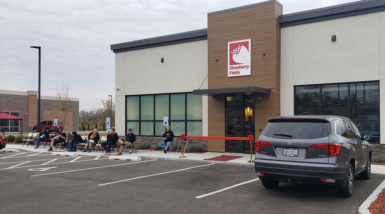 Strawberry Fields opened on Oct. 25, 2019 at 300 N. Main St. in Monroe. The business is now called Columbia Care. ERIC SCHWARTZBERG/STAFF